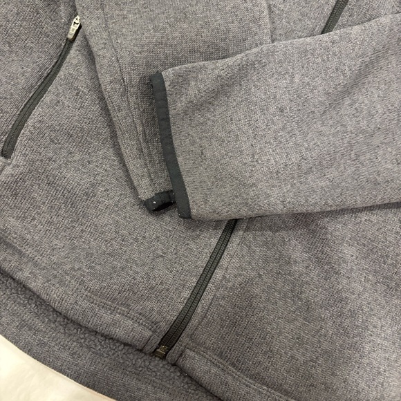 L.L. Bean Men's Charcoal Sweater Fleece Full Zip Jacket - Picture 6 of 8